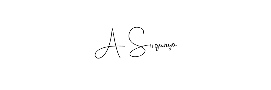 Make a short A Suganya signature style. Manage your documents anywhere anytime using Andilay-7BmLP. Create and add eSignatures, submit forms, share and send files easily. A Suganya signature style 4 images and pictures png