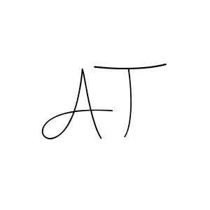 How to make A T signature? Andilay-7BmLP is a professional autograph style. Create handwritten signature for A T name. A T signature style 4 images and pictures png
