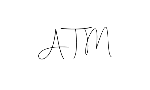 Also You can easily find your signature by using the search form. We will create A T M name handwritten signature images for you free of cost using Andilay-7BmLP sign style. A T M signature style 4 images and pictures png