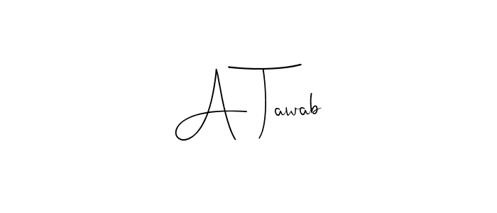 Also You can easily find your signature by using the search form. We will create A Tawab name handwritten signature images for you free of cost using Andilay-7BmLP sign style. A Tawab signature style 4 images and pictures png