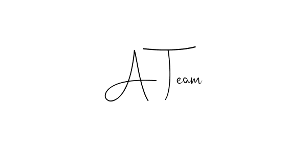 Make a beautiful signature design for name A Team. With this signature (Andilay-7BmLP) style, you can create a handwritten signature for free. A Team signature style 4 images and pictures png