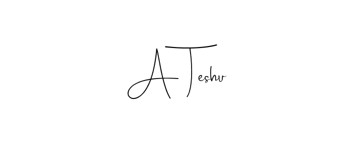 Make a beautiful signature design for name A Teshu. Use this online signature maker to create a handwritten signature for free. A Teshu signature style 4 images and pictures png