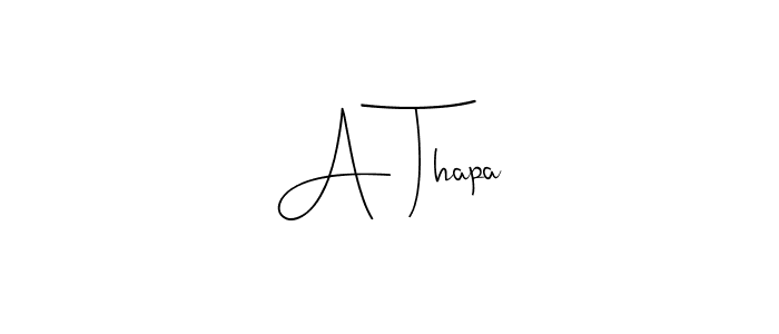 Make a beautiful signature design for name A Thapa. Use this online signature maker to create a handwritten signature for free. A Thapa signature style 4 images and pictures png