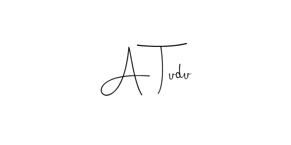 You can use this online signature creator to create a handwritten signature for the name A Tudu. This is the best online autograph maker. A Tudu signature style 4 images and pictures png