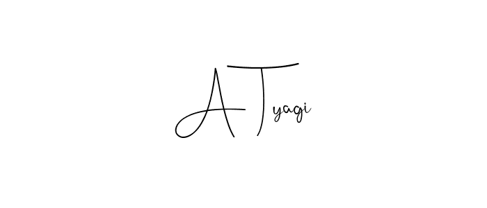 How to make A Tyagi name signature. Use Andilay-7BmLP style for creating short signs online. This is the latest handwritten sign. A Tyagi signature style 4 images and pictures png