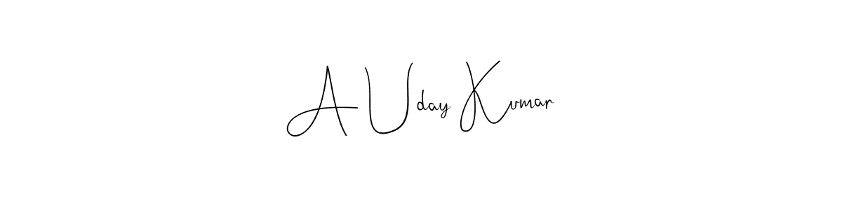 Best and Professional Signature Style for A Uday Kumar. Andilay-7BmLP Best Signature Style Collection. A Uday Kumar signature style 4 images and pictures png