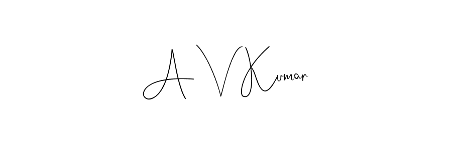 See photos of A V Kumar official signature by Spectra . Check more albums & portfolios. Read reviews & check more about Andilay-7BmLP font. A V Kumar signature style 4 images and pictures png