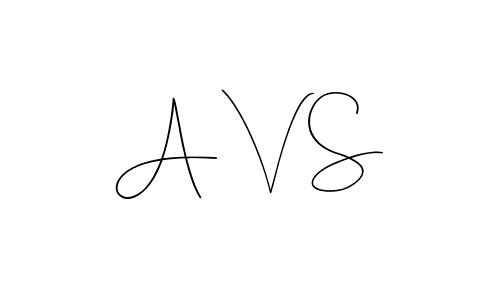 Create a beautiful signature design for name A V S. With this signature (Andilay-7BmLP) fonts, you can make a handwritten signature for free. A V S signature style 4 images and pictures png