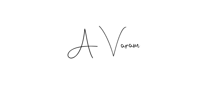 How to make A Varam name signature. Use Andilay-7BmLP style for creating short signs online. This is the latest handwritten sign. A Varam signature style 4 images and pictures png