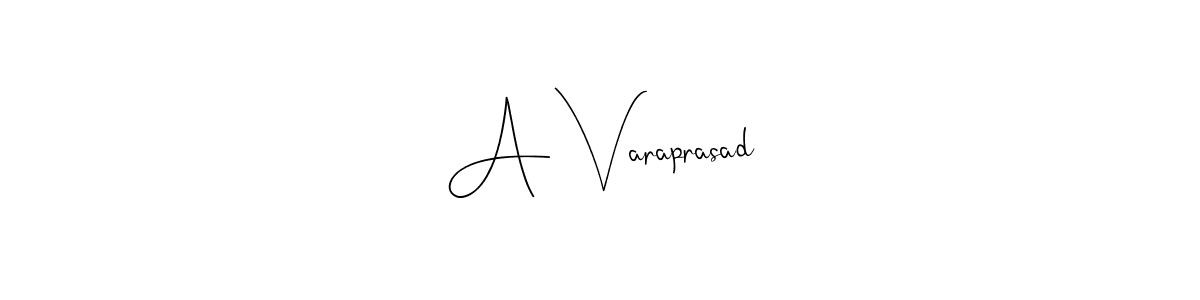 How to make A Varaprasad signature? Andilay-7BmLP is a professional autograph style. Create handwritten signature for A Varaprasad name. A Varaprasad signature style 4 images and pictures png