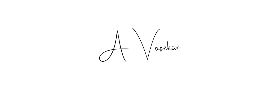Create a beautiful signature design for name A Vasekar. With this signature (Andilay-7BmLP) fonts, you can make a handwritten signature for free. A Vasekar signature style 4 images and pictures png