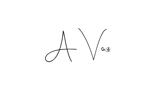 Also we have A Vaz name is the best signature style. Create professional handwritten signature collection using Andilay-7BmLP autograph style. A Vaz signature style 4 images and pictures png