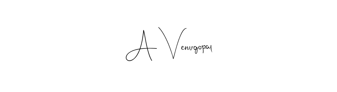 How to make A Venugopal signature? Andilay-7BmLP is a professional autograph style. Create handwritten signature for A Venugopal name. A Venugopal signature style 4 images and pictures png