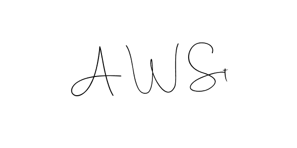 The best way (Andilay-7BmLP) to make a short signature is to pick only two or three words in your name. The name A W St include a total of six letters. For converting this name. A W St signature style 4 images and pictures png