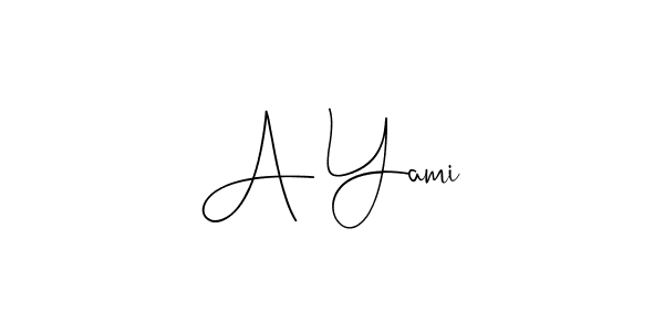 This is the best signature style for the A Yami name. Also you like these signature font (Andilay-7BmLP). Mix name signature. A Yami signature style 4 images and pictures png