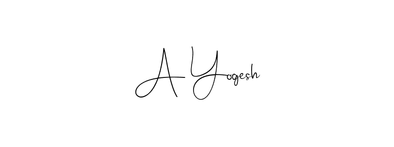 A Yogesh stylish signature style. Best Handwritten Sign (Andilay-7BmLP) for my name. Handwritten Signature Collection Ideas for my name A Yogesh. A Yogesh signature style 4 images and pictures png