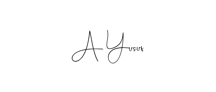 Make a beautiful signature design for name A Yusuf. Use this online signature maker to create a handwritten signature for free. A Yusuf signature style 4 images and pictures png