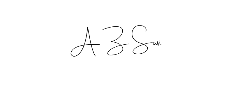 Use a signature maker to create a handwritten signature online. With this signature software, you can design (Andilay-7BmLP) your own signature for name A Z Safi. A Z Safi signature style 4 images and pictures png