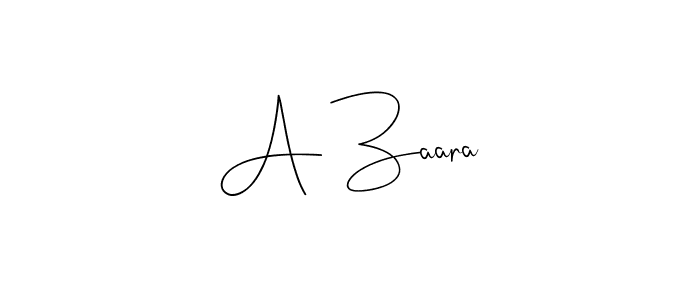 Create a beautiful signature design for name A Zaara. With this signature (Andilay-7BmLP) fonts, you can make a handwritten signature for free. A Zaara signature style 4 images and pictures png