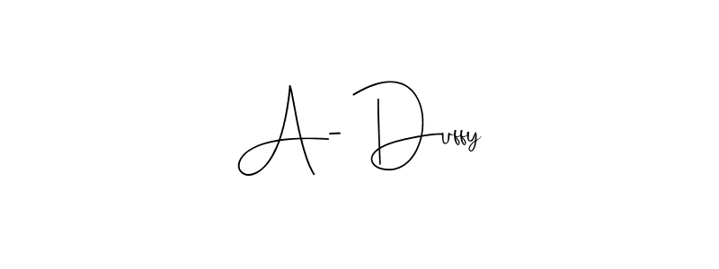 How to Draw A- Duffy signature style? Andilay-7BmLP is a latest design signature styles for name A- Duffy. A- Duffy signature style 4 images and pictures png