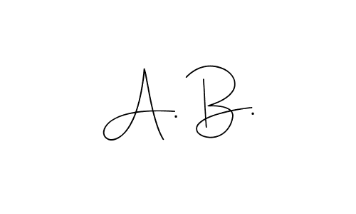 Create a beautiful signature design for name A. B.. With this signature (Andilay-7BmLP) fonts, you can make a handwritten signature for free. A. B. signature style 4 images and pictures png