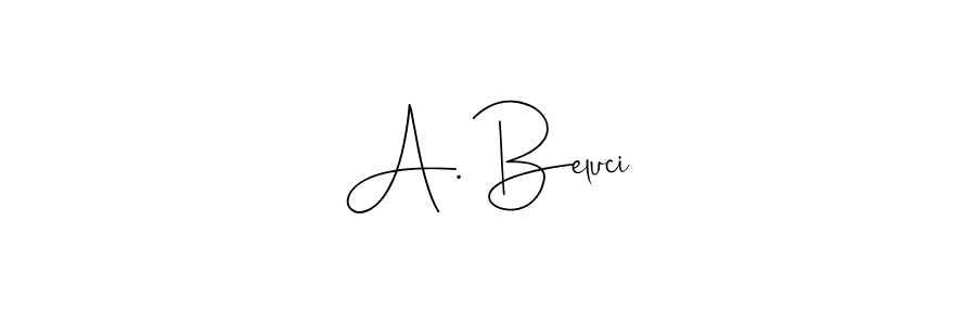 You should practise on your own different ways (Andilay-7BmLP) to write your name (A. Beluci) in signature. don't let someone else do it for you. A. Beluci signature style 4 images and pictures png