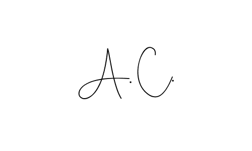 Make a beautiful signature design for name A. C.. Use this online signature maker to create a handwritten signature for free. A. C. signature style 4 images and pictures png