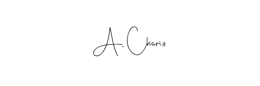 The best way (Andilay-7BmLP) to make a short signature is to pick only two or three words in your name. The name A. Chariz include a total of six letters. For converting this name. A. Chariz signature style 4 images and pictures png