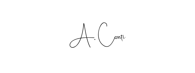 Best and Professional Signature Style for A. Conti. Andilay-7BmLP Best Signature Style Collection. A. Conti signature style 4 images and pictures png