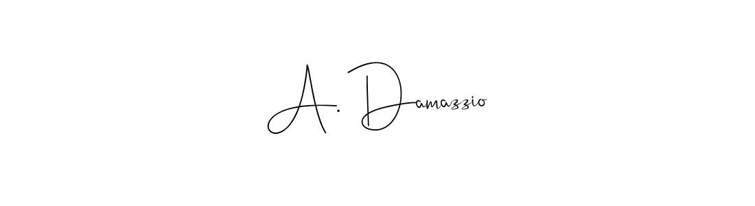 You should practise on your own different ways (Andilay-7BmLP) to write your name (A. Damazzio) in signature. don't let someone else do it for you. A. Damazzio signature style 4 images and pictures png