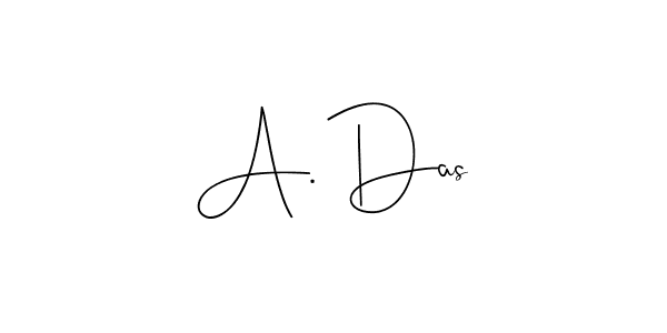 How to make A. Das name signature. Use Andilay-7BmLP style for creating short signs online. This is the latest handwritten sign. A. Das signature style 4 images and pictures png