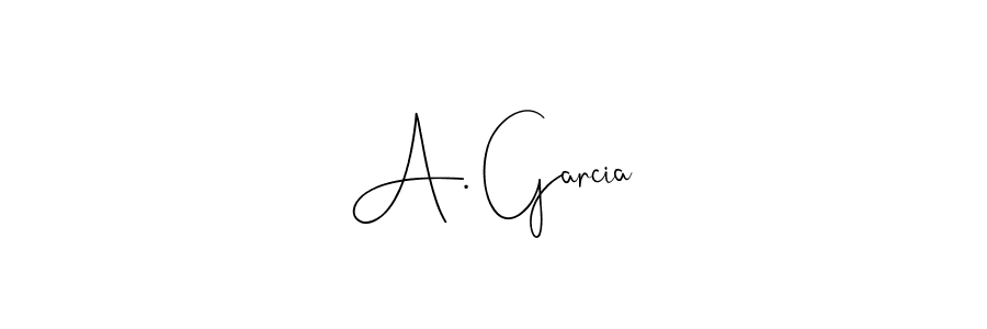 You should practise on your own different ways (Andilay-7BmLP) to write your name (A. Garcia) in signature. don't let someone else do it for you. A. Garcia signature style 4 images and pictures png