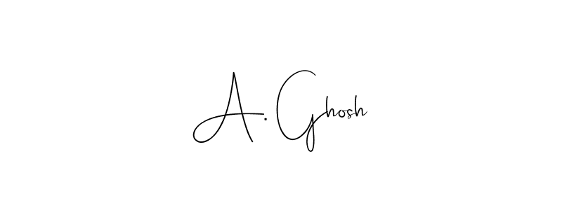 The best way (Andilay-7BmLP) to make a short signature is to pick only two or three words in your name. The name A. Ghosh include a total of six letters. For converting this name. A. Ghosh signature style 4 images and pictures png