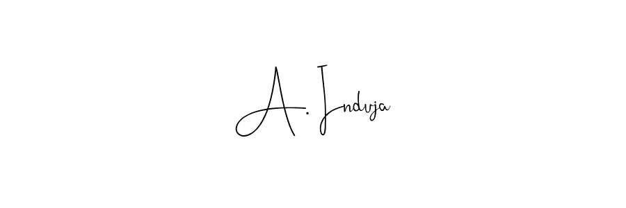 Design your own signature with our free online signature maker. With this signature software, you can create a handwritten (Andilay-7BmLP) signature for name A. Induja. A. Induja signature style 4 images and pictures png