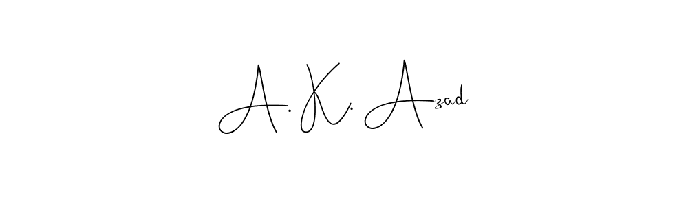 How to make A. K. Azad signature? Andilay-7BmLP is a professional autograph style. Create handwritten signature for A. K. Azad name. A. K. Azad signature style 4 images and pictures png