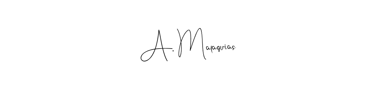 You should practise on your own different ways (Andilay-7BmLP) to write your name (A. Malaquias) in signature. don't let someone else do it for you. A. Malaquias signature style 4 images and pictures png