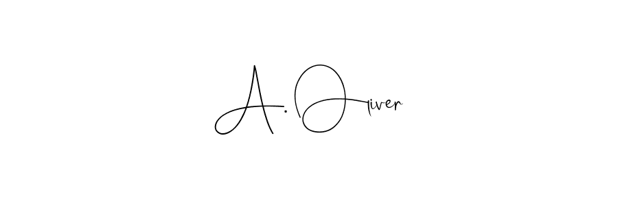 Use a signature maker to create a handwritten signature online. With this signature software, you can design (Andilay-7BmLP) your own signature for name A. Oliver. A. Oliver signature style 4 images and pictures png