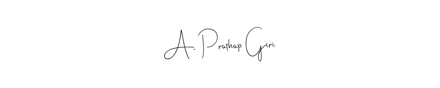 Also You can easily find your signature by using the search form. We will create A. Prathap Giri name handwritten signature images for you free of cost using Andilay-7BmLP sign style. A. Prathap Giri signature style 4 images and pictures png