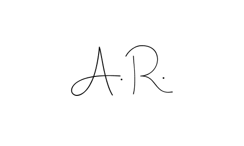 Make a beautiful signature design for name A. R.. Use this online signature maker to create a handwritten signature for free. A. R. signature style 4 images and pictures png