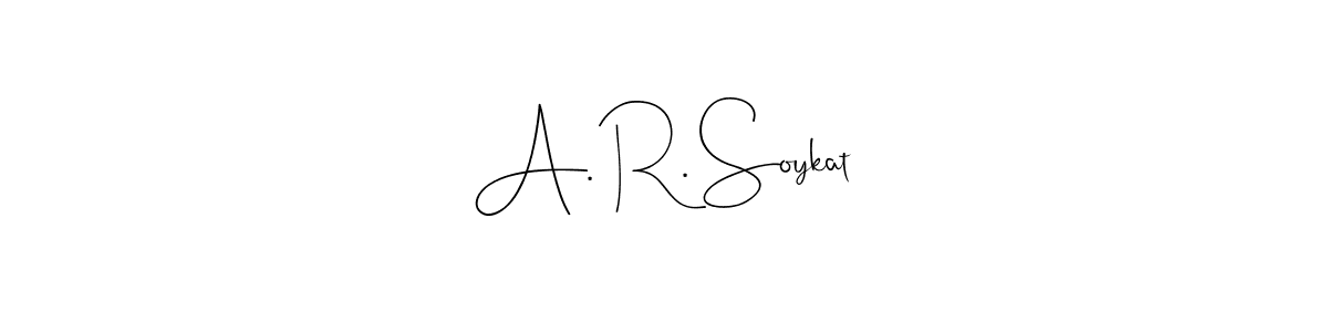 How to Draw A. R. Soykat signature style? Andilay-7BmLP is a latest design signature styles for name A. R. Soykat. A. R. Soykat signature style 4 images and pictures png