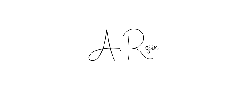 Design your own signature with our free online signature maker. With this signature software, you can create a handwritten (Andilay-7BmLP) signature for name A. Rejin. A. Rejin signature style 4 images and pictures png
