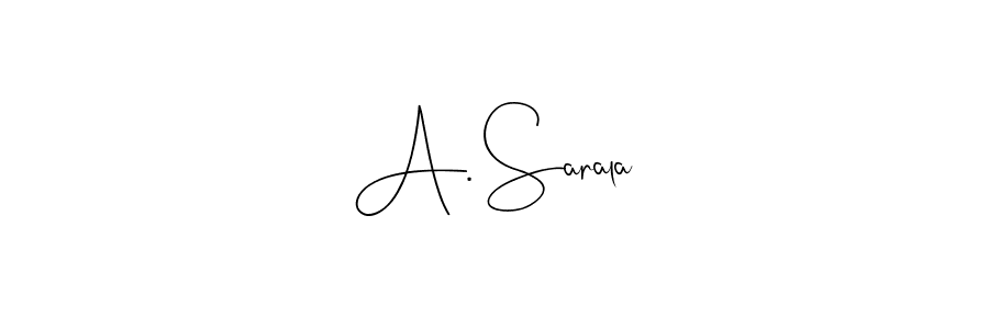 Andilay-7BmLP is a professional signature style that is perfect for those who want to add a touch of class to their signature. It is also a great choice for those who want to make their signature more unique. Get A. Sarala name to fancy signature for free. A. Sarala signature style 4 images and pictures png
