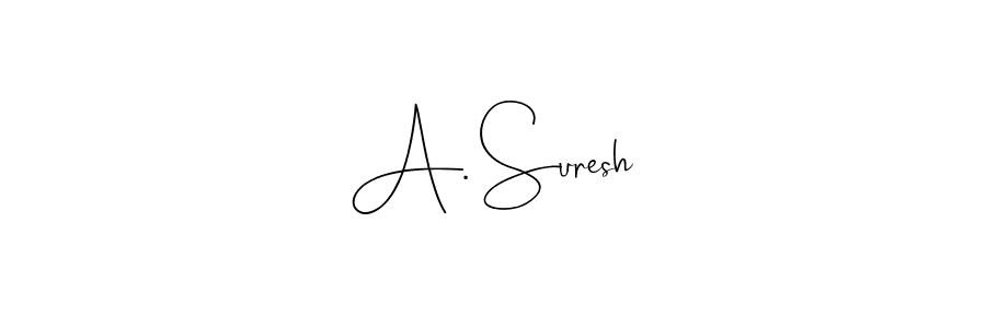 Design your own signature with our free online signature maker. With this signature software, you can create a handwritten (Andilay-7BmLP) signature for name A. Suresh. A. Suresh signature style 4 images and pictures png