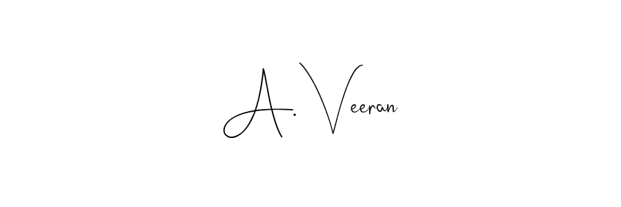Once you've used our free online signature maker to create your best signature Andilay-7BmLP style, it's time to enjoy all of the benefits that A. Veeran name signing documents. A. Veeran signature style 4 images and pictures png