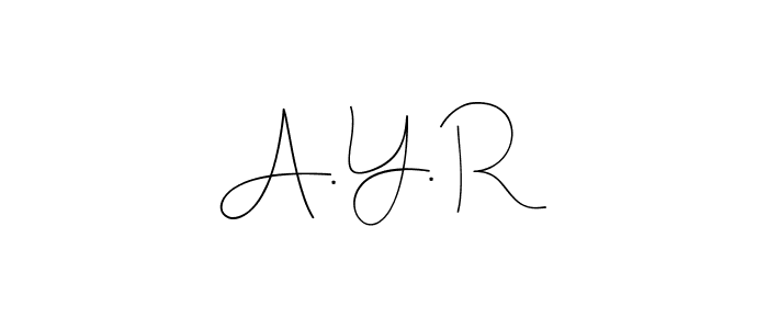 Make a short A. Y. R signature style. Manage your documents anywhere anytime using Andilay-7BmLP. Create and add eSignatures, submit forms, share and send files easily. A. Y. R signature style 4 images and pictures png