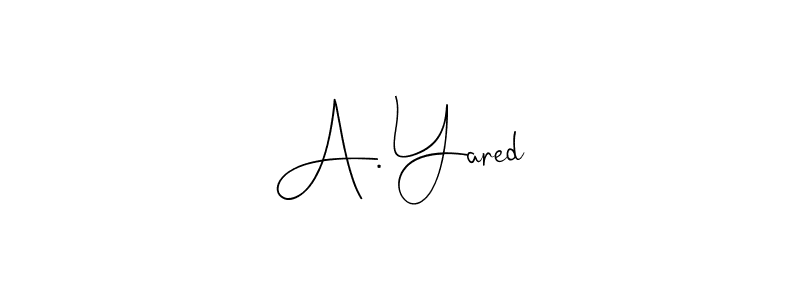 How to Draw A. Yared signature style? Andilay-7BmLP is a latest design signature styles for name A. Yared. A. Yared signature style 4 images and pictures png