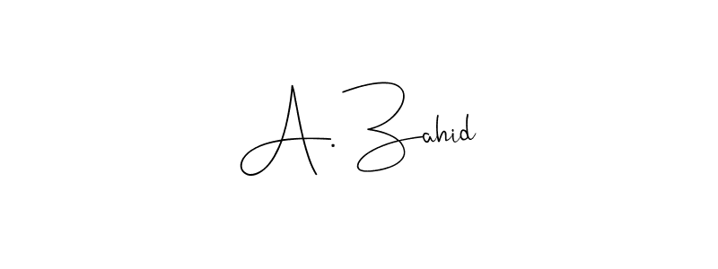 This is the best signature style for the A. Zahid name. Also you like these signature font (Andilay-7BmLP). Mix name signature. A. Zahid signature style 4 images and pictures png