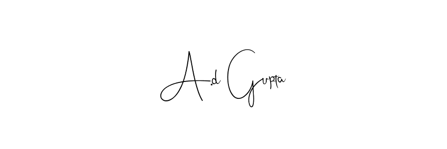 Make a beautiful signature design for name A.d Gupta. With this signature (Andilay-7BmLP) style, you can create a handwritten signature for free. A.d Gupta signature style 4 images and pictures png