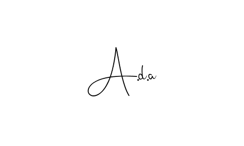 It looks lik you need a new signature style for name A.d.a. Design unique handwritten (Andilay-7BmLP) signature with our free signature maker in just a few clicks. A.d.a signature style 4 images and pictures png
