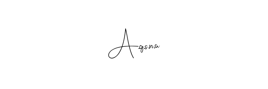 Create a beautiful signature design for name A.g.s.n.a. With this signature (Andilay-7BmLP) fonts, you can make a handwritten signature for free. A.g.s.n.a signature style 4 images and pictures png